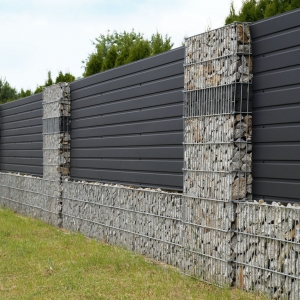 Paysagiste dordogne - Clôture gabion